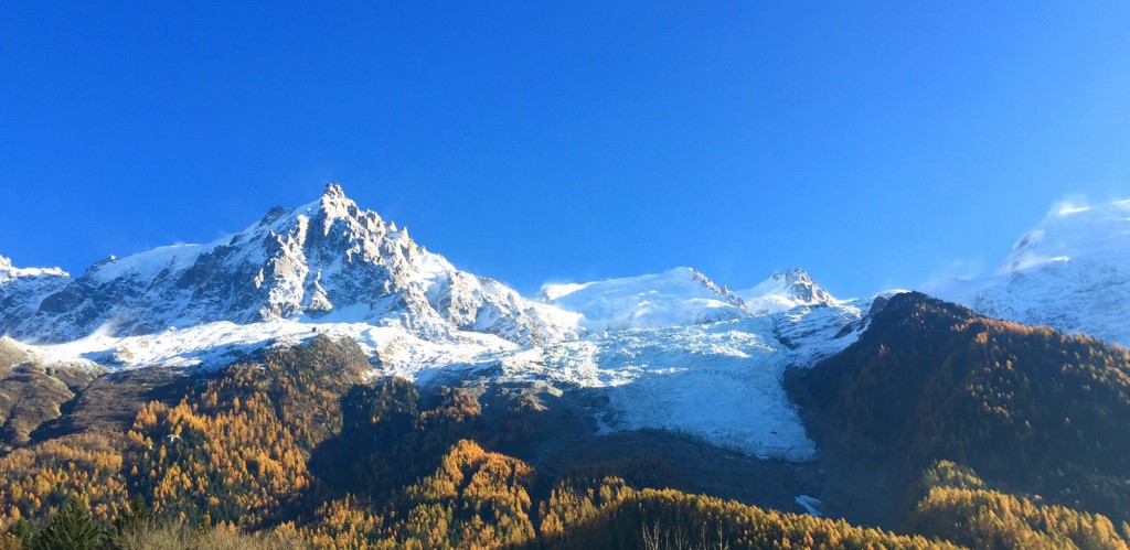 Aguille du Midi and Bossons Glacier