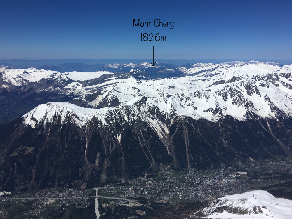 Mont Chery from Aiguille du Midi