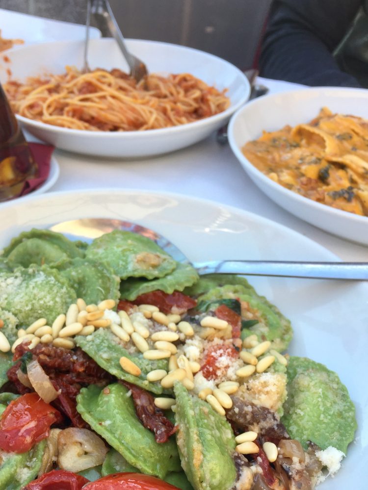 Pasta dishes of La Tagliatella, Roses.