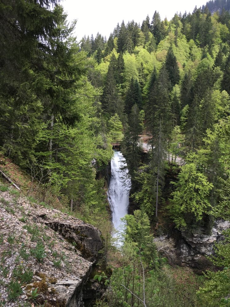Cascade d'Ardent Waterfall in The Portes du Soleil