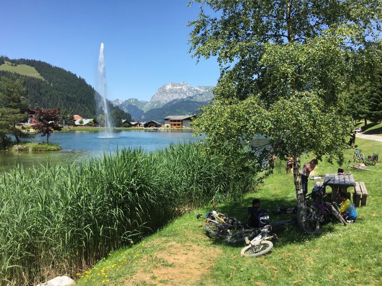 The stunning view from the Châtel food stop on the Passportes du soleil.