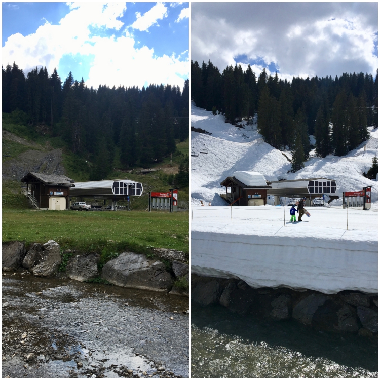 Prolays lift in Lindarets in summer and winter.