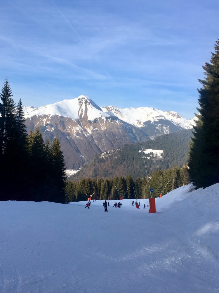 Skiing in Morzine during the half term ski holidays.