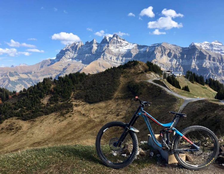 Up-Stix Mountain biking in the Portes du Soleil in October.